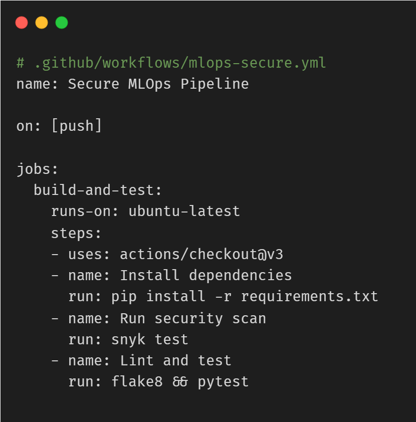 Secure MLOps